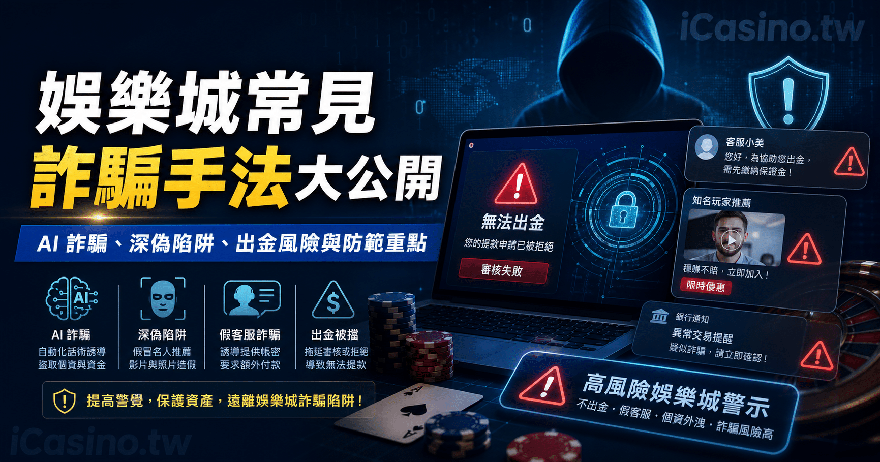 最新娛樂城常見詐騙手法大公開