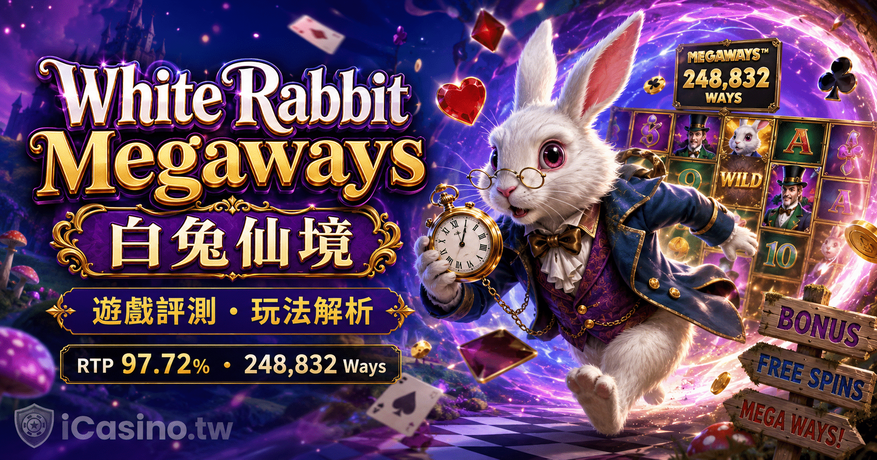 BTG 電子 White Rabbit Megaways 白兔仙境完整介紹