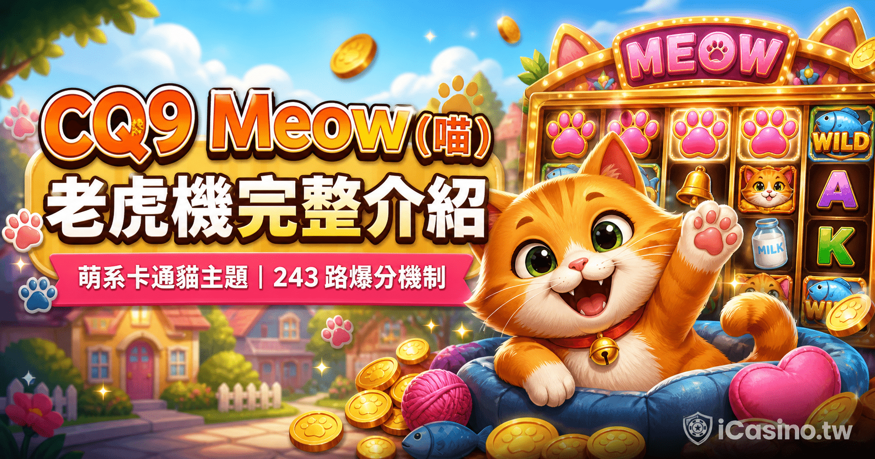 CQ9 Meow（喵）老虎機完整介紹