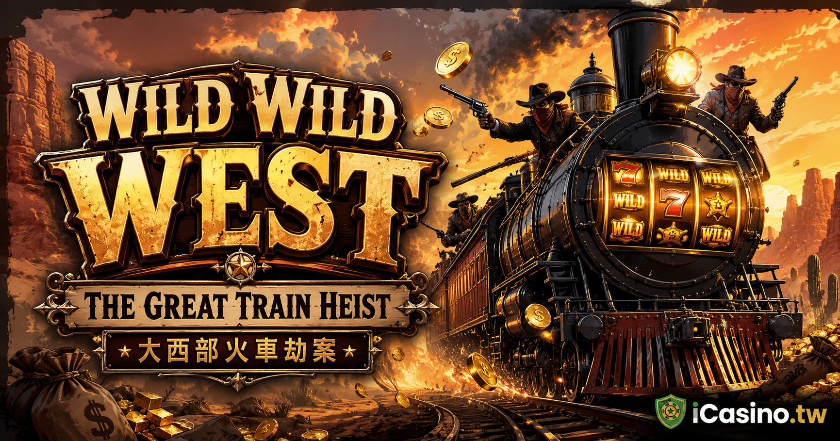 NetEnt Wild Wild West The Great Train Heist 大西部火車劫案完整介紹