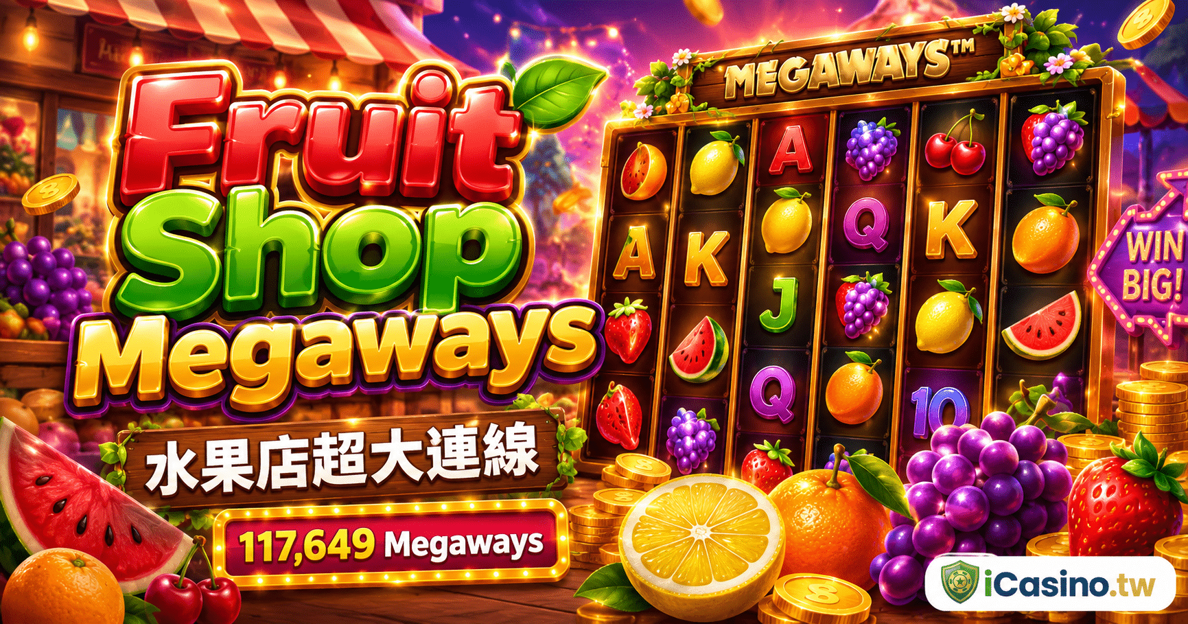 NetEnt電子 Fruit Shop Megaways 水果店超大連線完整介紹