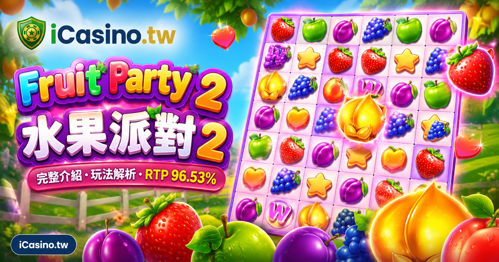 PP電子 Fruit Party 2 水果派對2 完整介紹