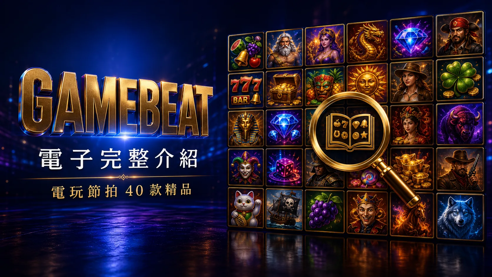Gamebeat（電玩節拍）逾 40 款精品老虎機完整檔案