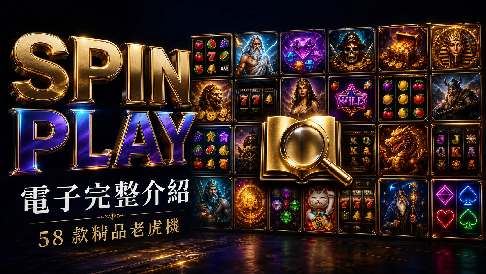 SpinPlay Games 58 款精品老虎機完整檔案